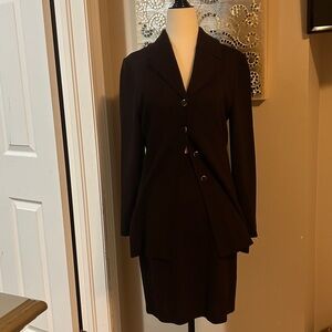 Vintage Designer Co-ord Blazer & Skirt Set SJK Saint John Knits